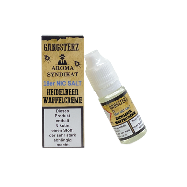 Gangsterz - Heidelbeer Waffelcreme - Nikotinsalz Liquid 