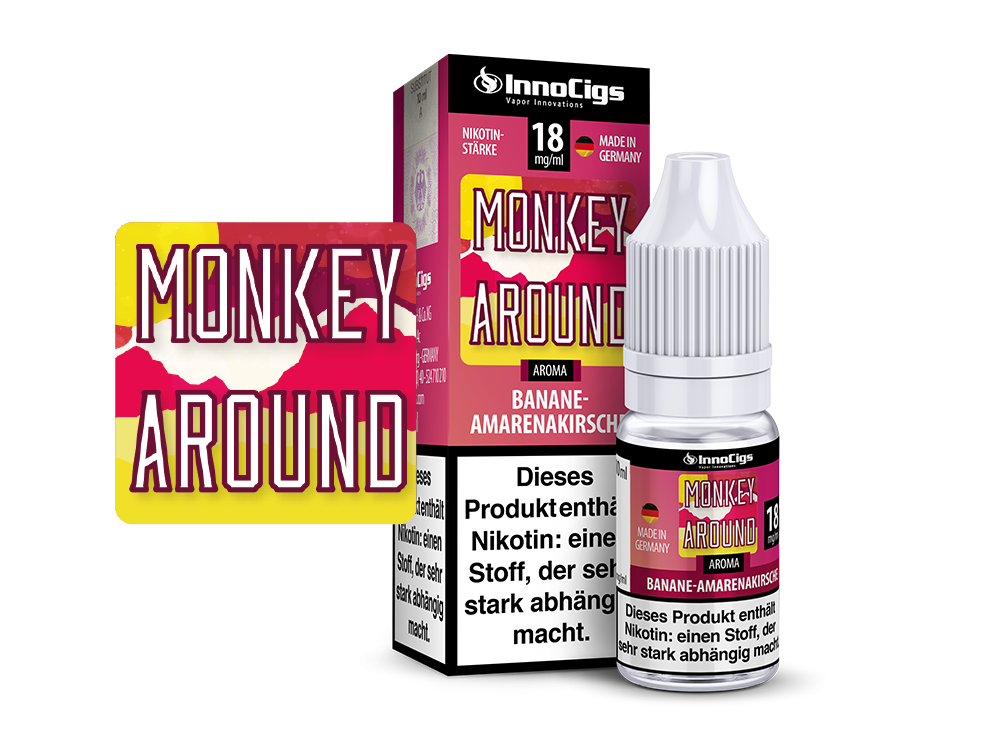 Monkey Around Bananen-Amarenakirsche Aroma - Liquid für E-Zigaretten 9 mg/ml