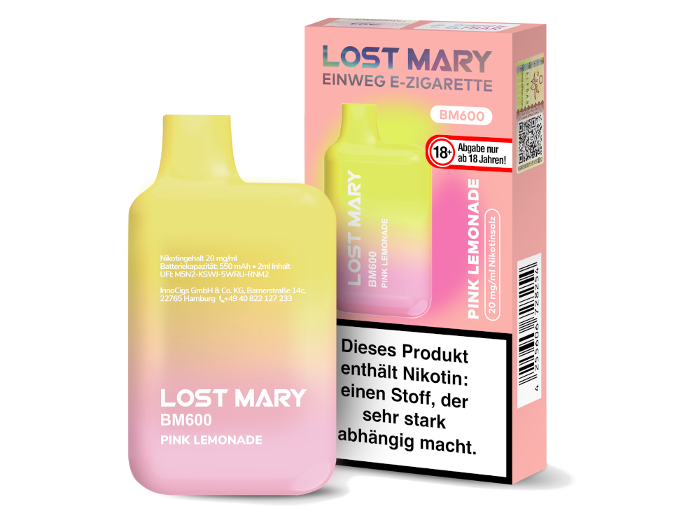 Lost Mary BM600 - Einweg E-Zigarette -  20mg/ml