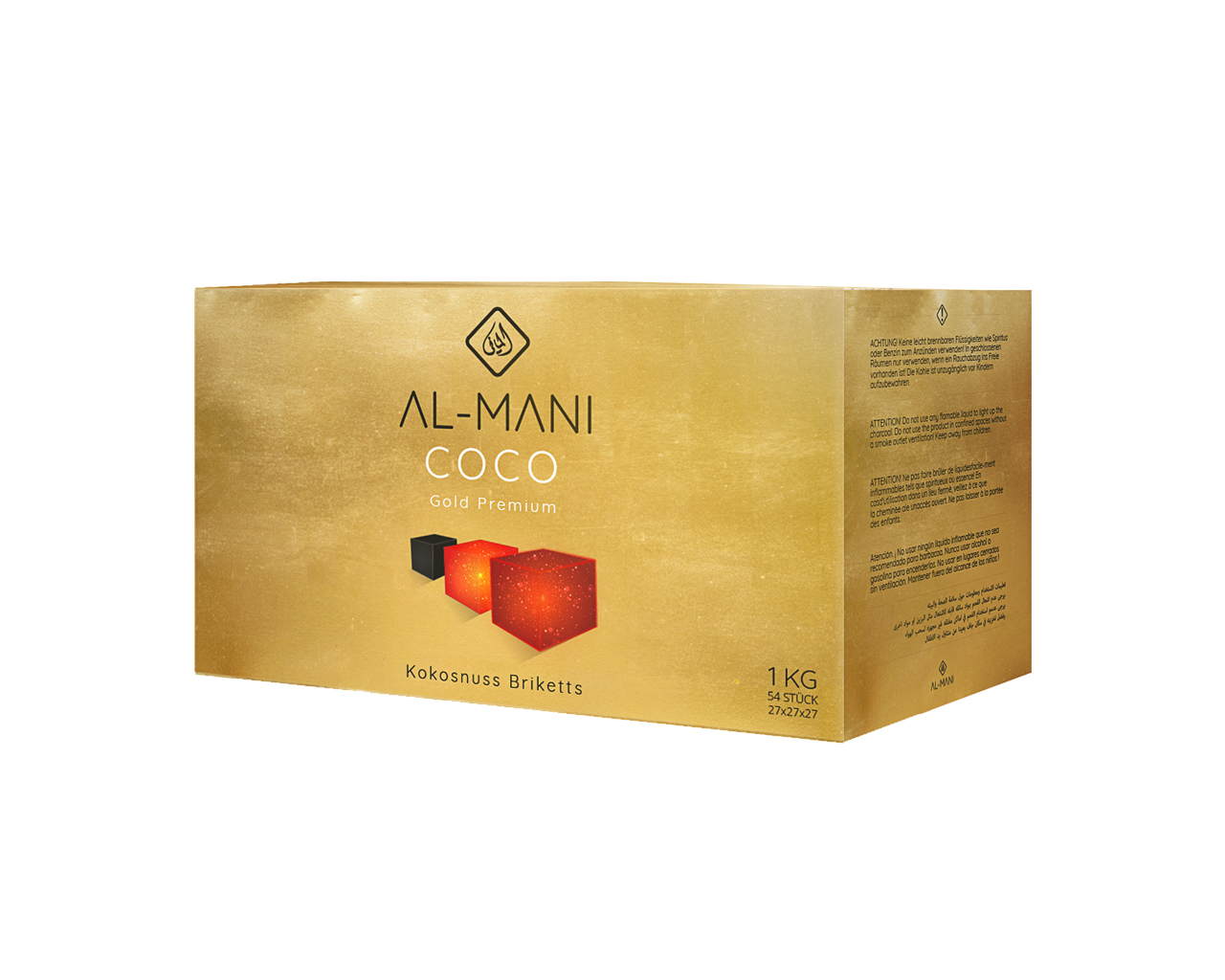 Al-Mani Coco Gold Premium - 1Kg - 27 mm