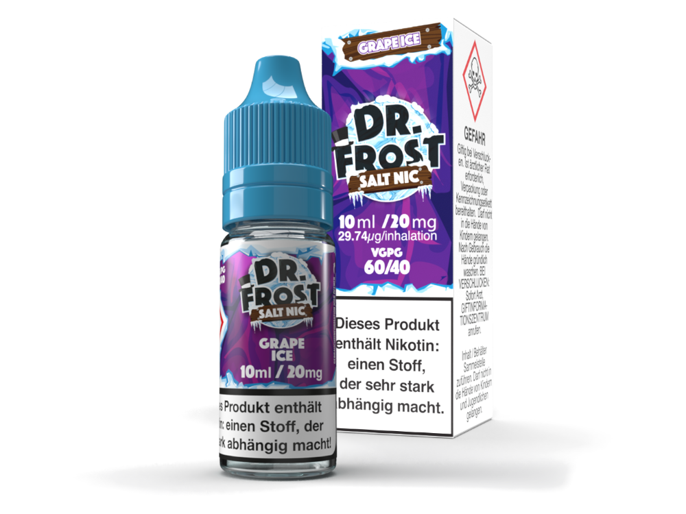 Dr. Frost - Polar Ice Vapes - Grape Ice - Nikotinsalz Liquid 20mg/ml