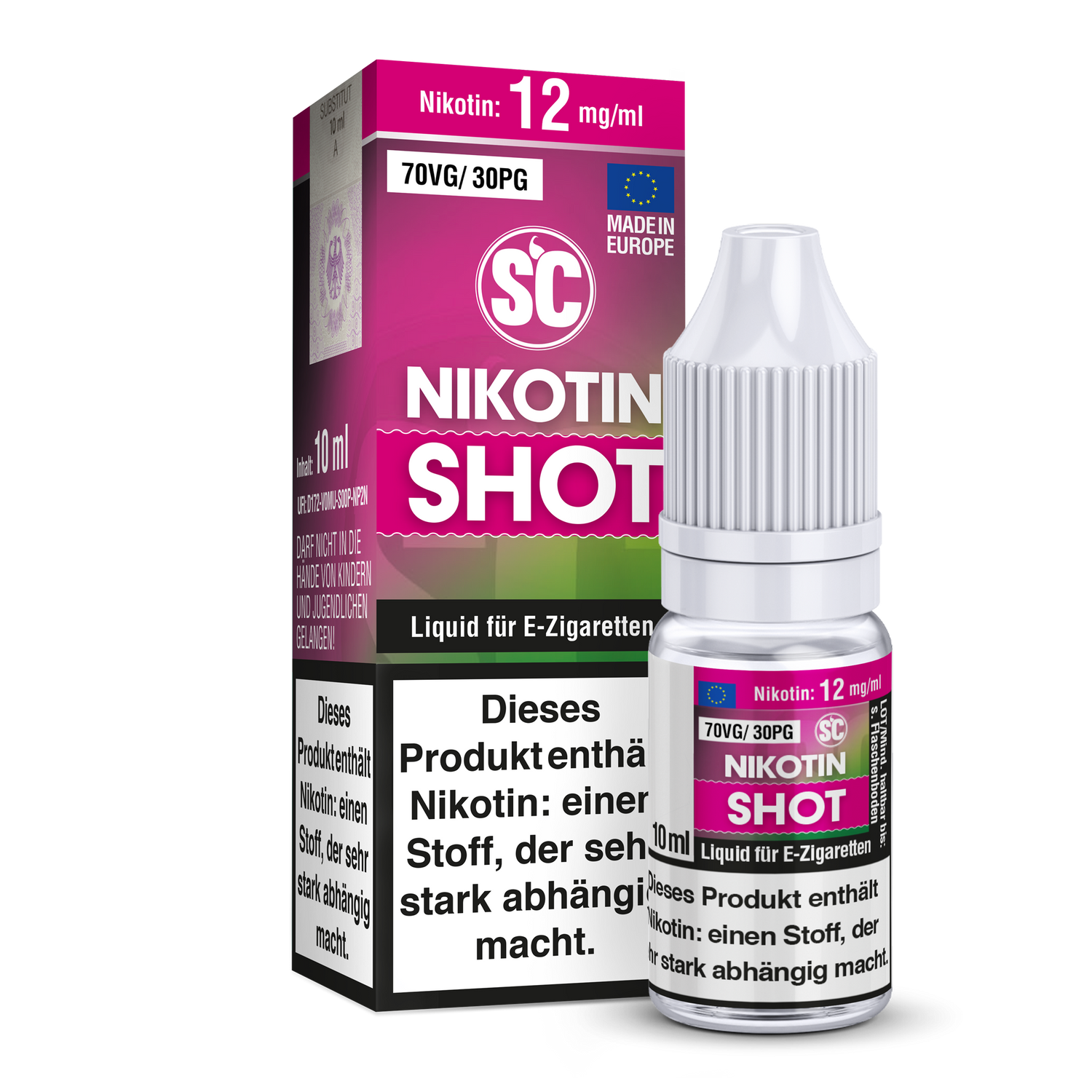 SC - 10ml Nikotin Shot 50PG/50VG 