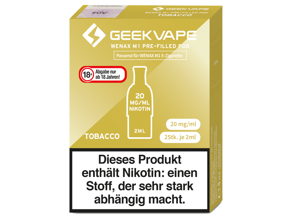 GeekVape - Wenax M1 Pod   (2 Stück pro Packung)