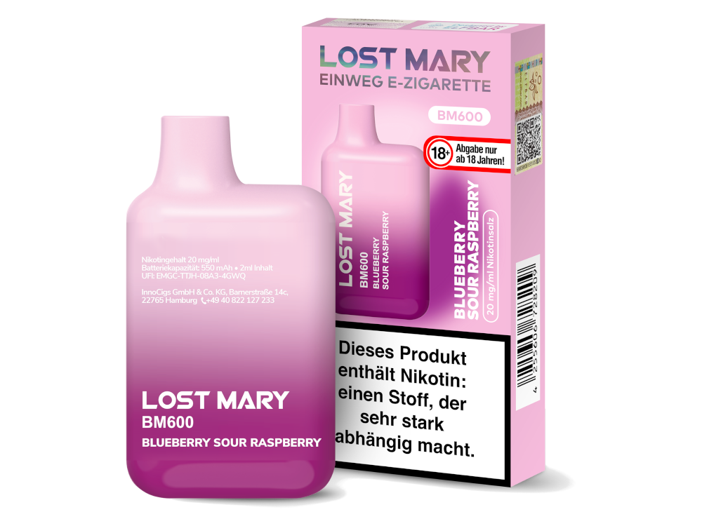 Lost Mary BM600 - Einweg E-Zigarette -  20mg/ml